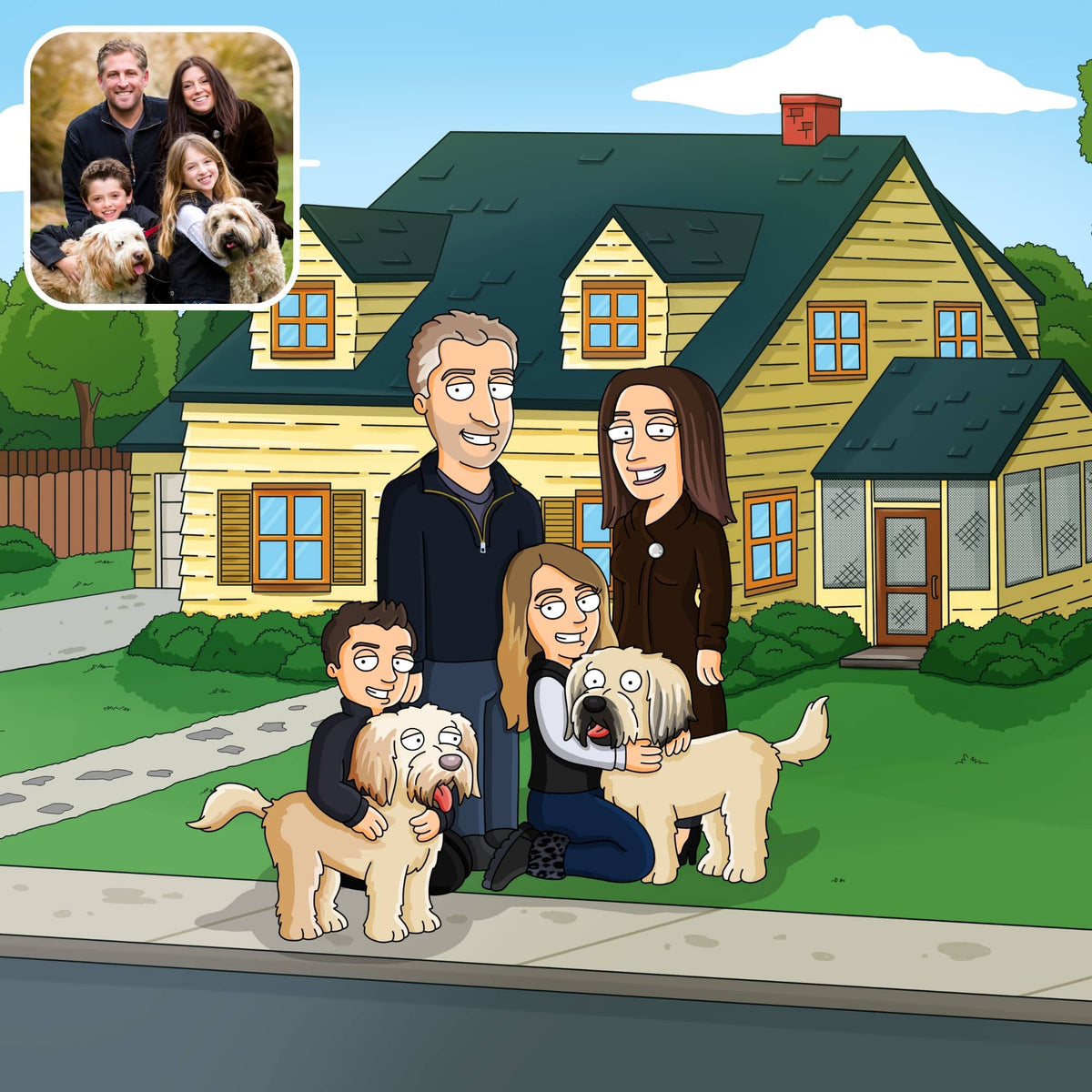 Family Man Cartoon | Turn Yourself Into A Cartoon | CartoonifyMe